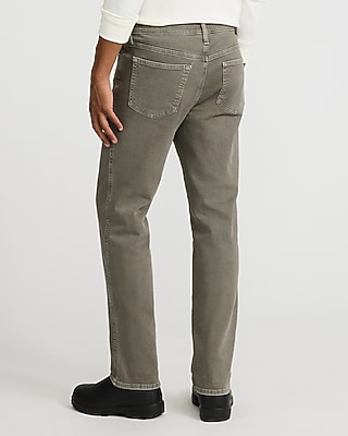 Slim Straight Dusty Green Hyper Stretch Jeans