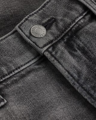 Slim Straight Gray Wash Stretch Jeans