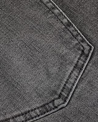 Slim Straight Gray Wash Stretch Jeans