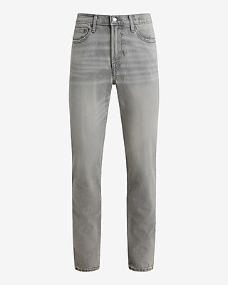 Slim Gray Wash Stretch Jeans