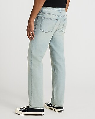 Slim Straight Light Wash Stretch Jeans
