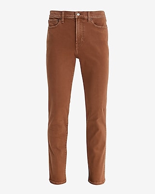 Slim Brown Stretch Jeans