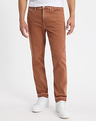 Slim Brown Stretch Jeans