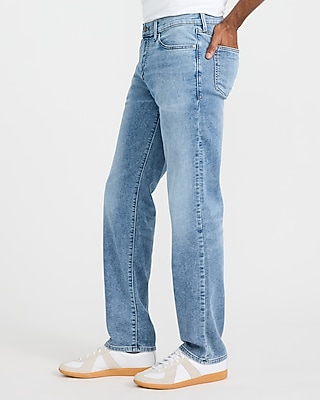 Slim Straight Light Wash Flex Fleece Jeans