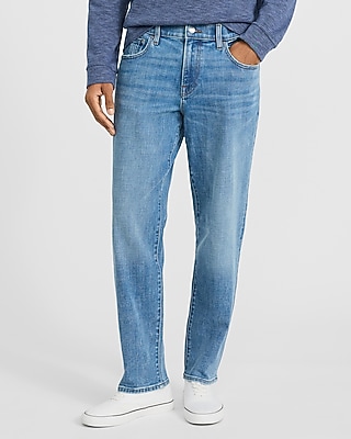 Slim Tapered Medium Wash Hyper Stretch Jeans