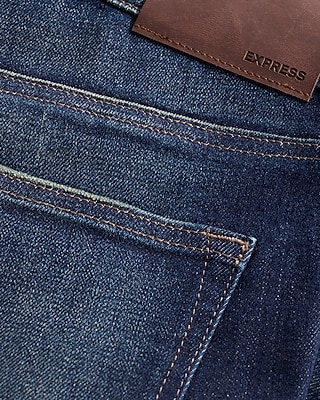 Slim Straight Medium Wash Stretch Jeans