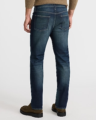 Slim Straight Medium Wash Stretch Jeans