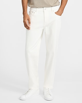 Slim Tapered White Hyper Stretch Jeans