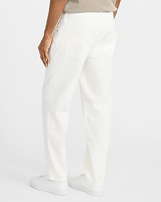 Slim Tapered White Hyper Stretch Jeans