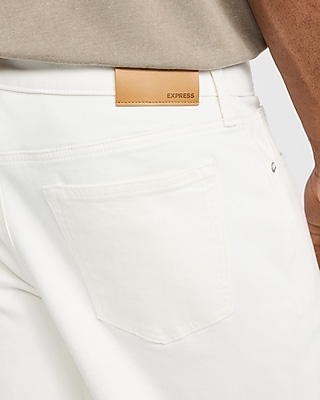 Slim Tapered White Hyper Stretch Jeans