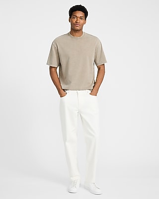 Slim Tapered White Hyper Stretch Jeans