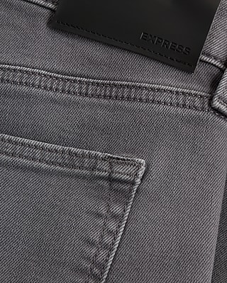 Slim Dark Gray Wash Stretch Jeans