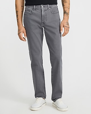 Slim Dark Gray Wash Stretch Jeans