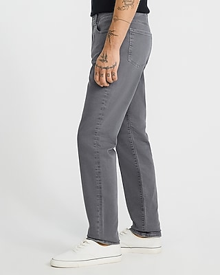 Slim Dark Gray Wash Stretch Jeans