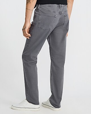 Slim Dark Gray Wash Stretch Jeans