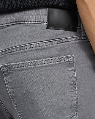 Slim Dark Gray Wash Stretch Jeans