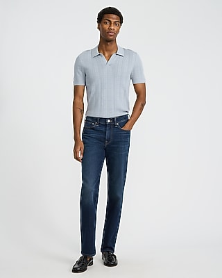 Slim Straight Dark Wash Jeans