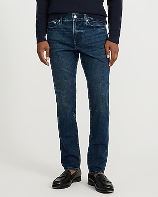 Slim Dark Wash Jeans in Hyper Stretch