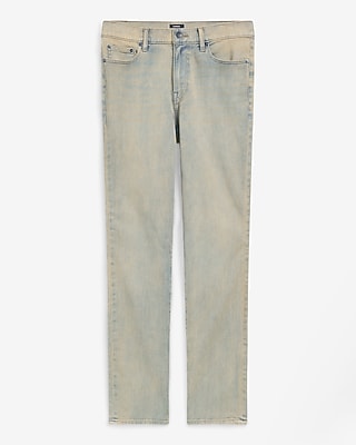 Slim Acid Light Wash Stretch Jeans