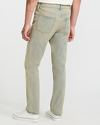 Slim Acid Light Wash Stretch Jeans