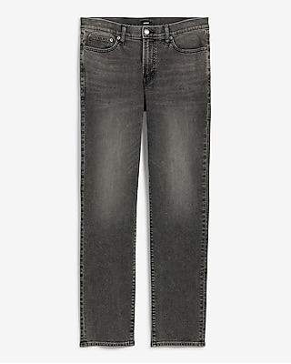 Slim Straight Washed Black Hyper Stretch Jeans