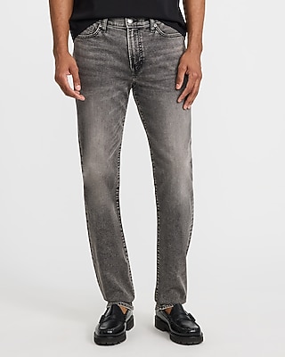 Slim Straight Washed Black Hyper Stretch Jeans