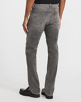 Slim Straight Washed Black Hyper Stretch Jeans