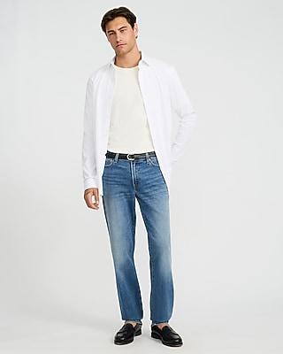 Slim Straight Medium Wash Jeans