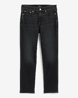Straight Black Wash Jeans