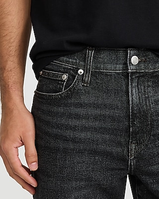 Straight Black Wash Jeans