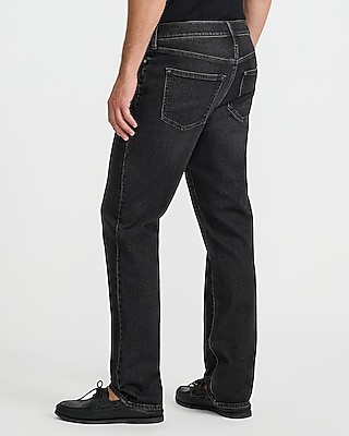Straight Black Wash Jeans