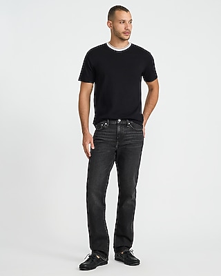 Straight Black Wash Jeans
