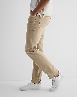 Slim Straight Khaki Hyper Stretch Jeans