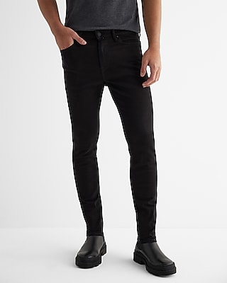 mens black skinny jeans stretch
