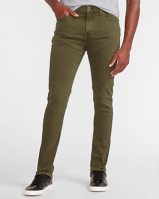 olive stretch jeans