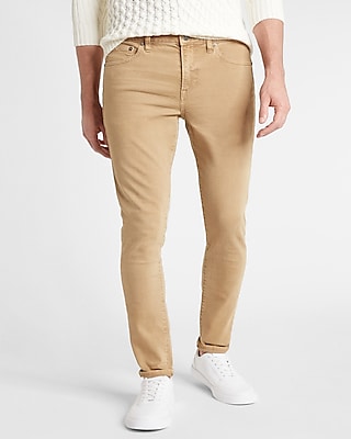 brown jeans men skinny