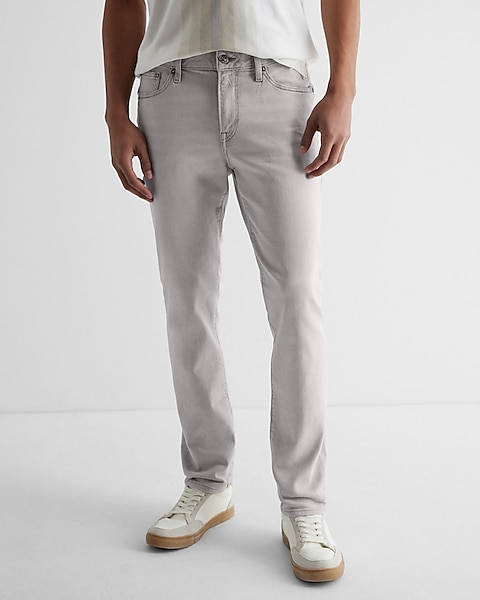 Skinny Gray Stretch Jeans | Express