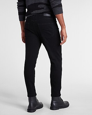 Athletic Skinny Black Stretch Jeans