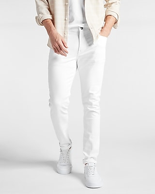 Skinny White Hyper Stretch Jeans | Express