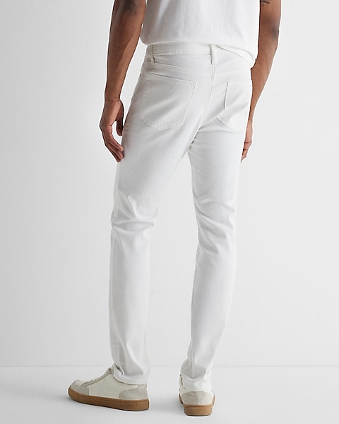 Skinny White Hyper Stretch Jeans