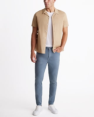Athletic Skinny Dusty Blue Hyper Stretch Jeans