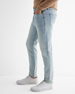 Athletic Skinny Light Wash Stretch Jeans