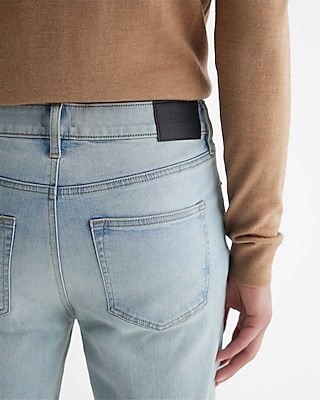 Athletic Skinny Light Wash Stretch Jeans