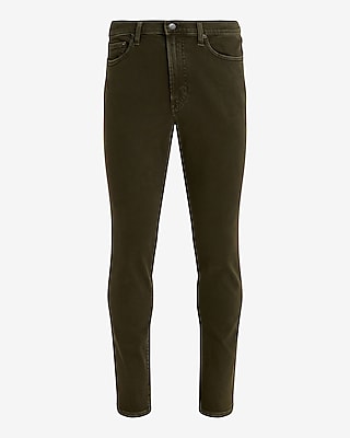 Skinny Dark Olive Stretch Jeans