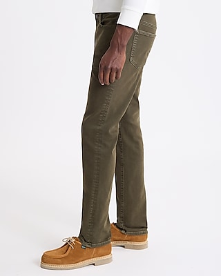 Skinny Dark Olive Stretch Jeans