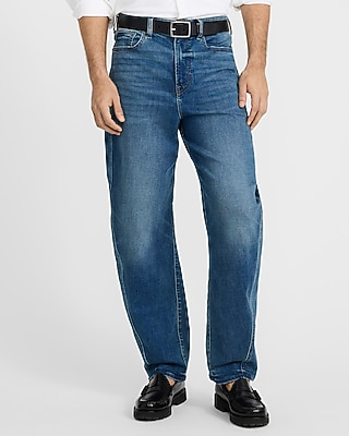 Barrel Dark Wash Stretch Jeans
