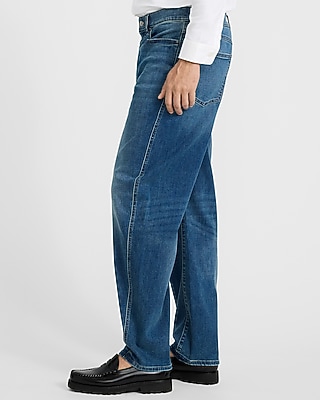 Barrel Dark Wash Stretch Jeans