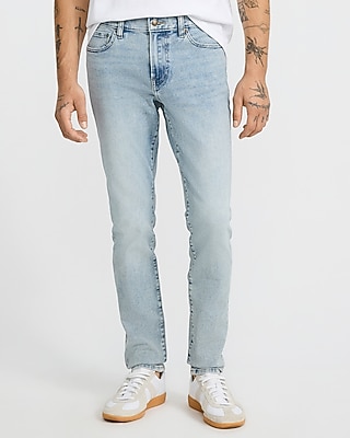 Skinny Light Wash Stretch Jeans
