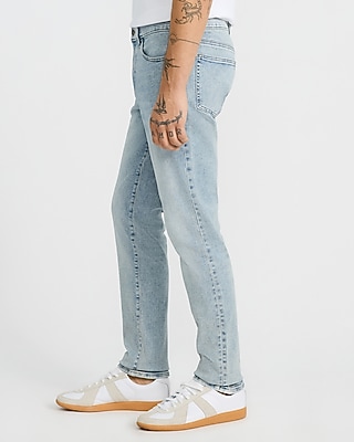Skinny Light Wash Stretch Jeans