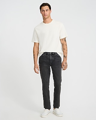 Skinny Washed Black Stretch Jeans